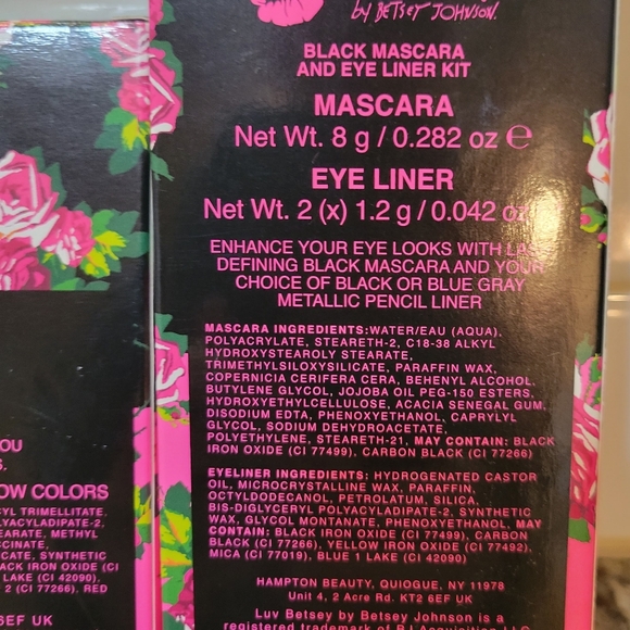 Betsey Johnson Mascara & Eyeliner kit and eyeshadow pallette BNIB DUO - Picture 5 of 12